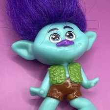 Purple Hair Troll Trolls Band Together Branch Doll Blue 2022 Mattel Dreamworks