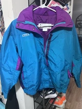 Vintage Columbia 90s Bugaboo Coat Womens Small Fleece Lined Jacket Retro