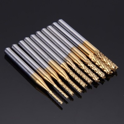 Fräser Fräser Holzbearbeitung 1,0/1,5/2,0/2,5/3,0 mm Schneiden PCB Fräsen