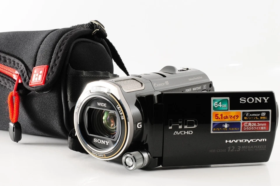 SONY Handycam HDR-CX560V Black Digital Camcorder【 MINT w/Case 】JAPAN #128 - Image 3 of 4