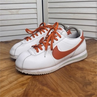 Nike Cortez White Campfire Orange Leather DM4044-102 Low Top Men's Sneaker