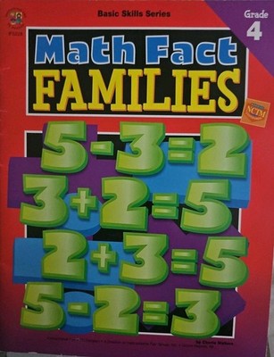 Basic Skills Series Math Fact Families Grade 4