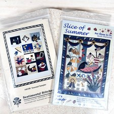 Vintage 1996-2001 Seasonal Sampler  Slice of Summer Appliqu  Quilt Patterns Lot