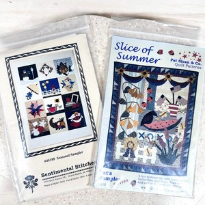 Vintage 1996-2001 Seasonal Sampler & Slice of Summer Appliqué Quilt Patterns Lot