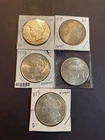 5 Silver Dollars 2 Morgans 3 Peace