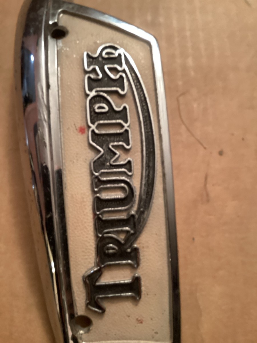 ORIGINAL TRIUMPH FUEL GAS TANK BADGES EMBLEMS 82 9700 T-Side | eBay