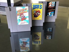 NINTENDO NES Console System Bundle Games Super Mario 1 2 3 Polished Original PIN