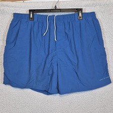 Columbia PFG Omni Shade Nylon Fishing Swim Trunks Blue Shorts Men Size XXL