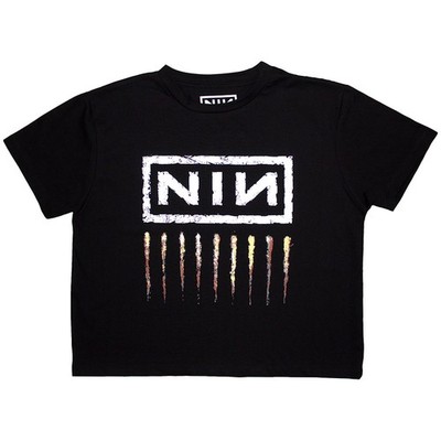 Ladies Nine Inch Nails Downward Crop Top offiziell Frauen T-Shirt Damen