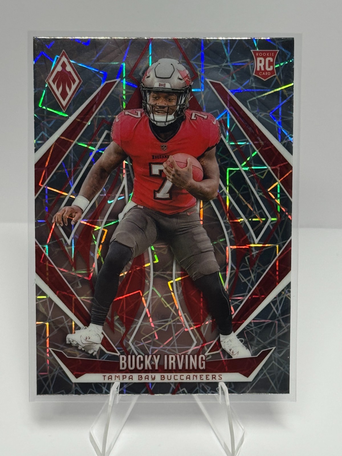 2024 Panini Phoenix Football - Bucky Irving #166 Laser Prizm Rookie Card