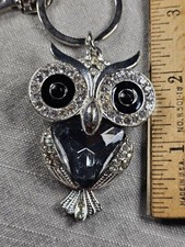 Owl Rhinestones Souvenir Keychain Key chain D24