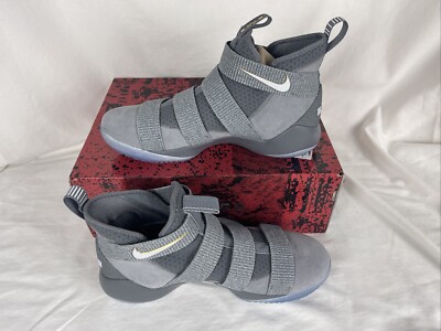 Nike LeBron Soldier XI 11 Cool Grey/Pure Platinum Size 13 897644