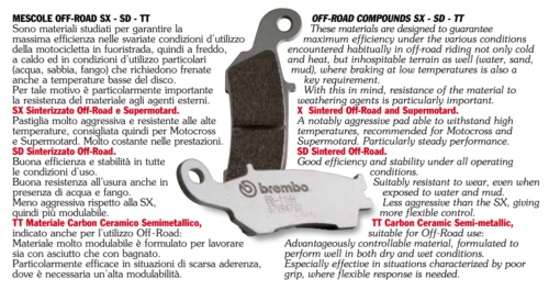 Paire Plaquette de Frein Arrière BREMBO Yamaha YFM XT , Xu Warrior 350 87>88 - Photo 6/7
