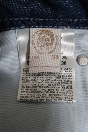 Diesel ZATHAN Jeans Mens Regular Bootcut Blue Jeans W34 L30 Wash 008KK - Picture 13 of 15
