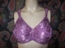 Vtg Wacoal Awareness Plum Full Figure Seamless Underwire Bra 34DD 85567