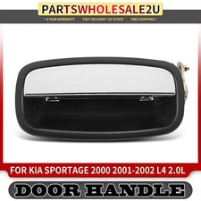 Rear Driver Chrome & Black Exterior Door Handle for Kia Sportage 2000 2001 2002