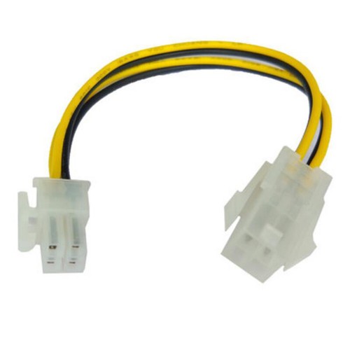 20cm 4 Pin Male to 4Pin Female PC CPU Power Extension Cable Connector Adapter - Afbeelding 4 van 5
