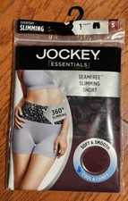 NIP Womens Burgundy Wine Jockey Seamfree Slimming Slip Short Panty Size Small