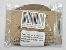 Hide & Drink Rustic Leather Archery Finger Tab Protect Guard Bourbon Brown