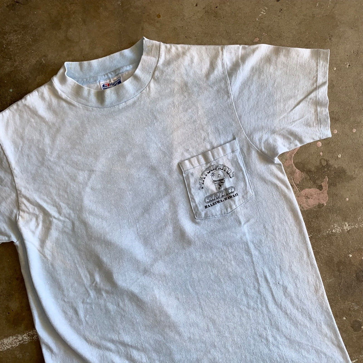 80s VINTAGE MATSUMOTO'S SHAVE ICE SHOP T-SHIRT HALEIWA NORTH SHORE