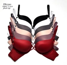 3/6 Bras Extreme Push-ups Plunge Max Lift +2 CUP Size 1290 T-shirt Bra 32B- 38C