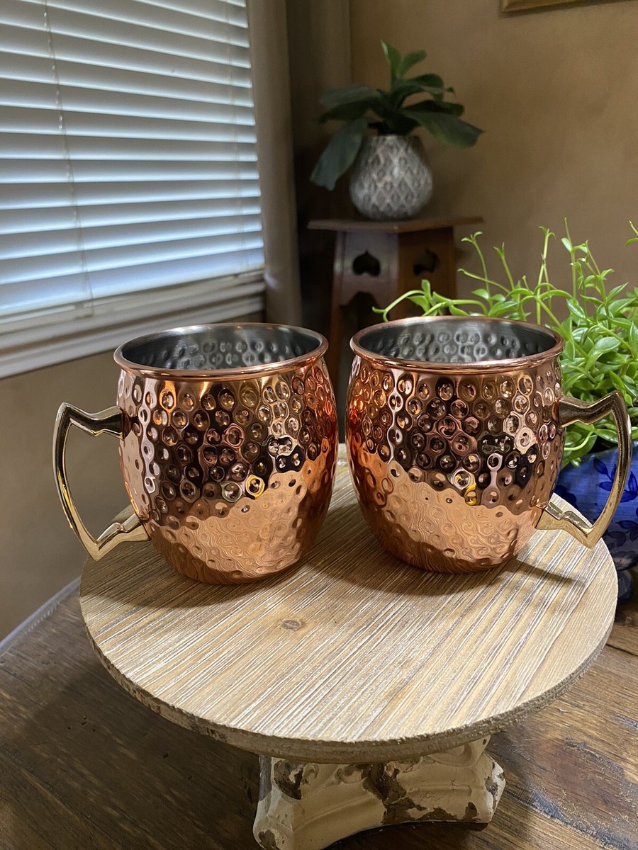 ECO ONE by SILVER ONE INT'L~Set of Two Copper Moscow Mule Mugs | eBay