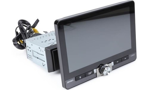 NEW Jensen CAR813 1-DIN Digital Media Car Stereo w/ 8" Touchscreen, CarPlay - Picture 1 of 3