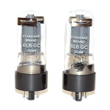 Matched Pair Standard Brand 6L6GC (NOS) tubes/Röhren - TU000285