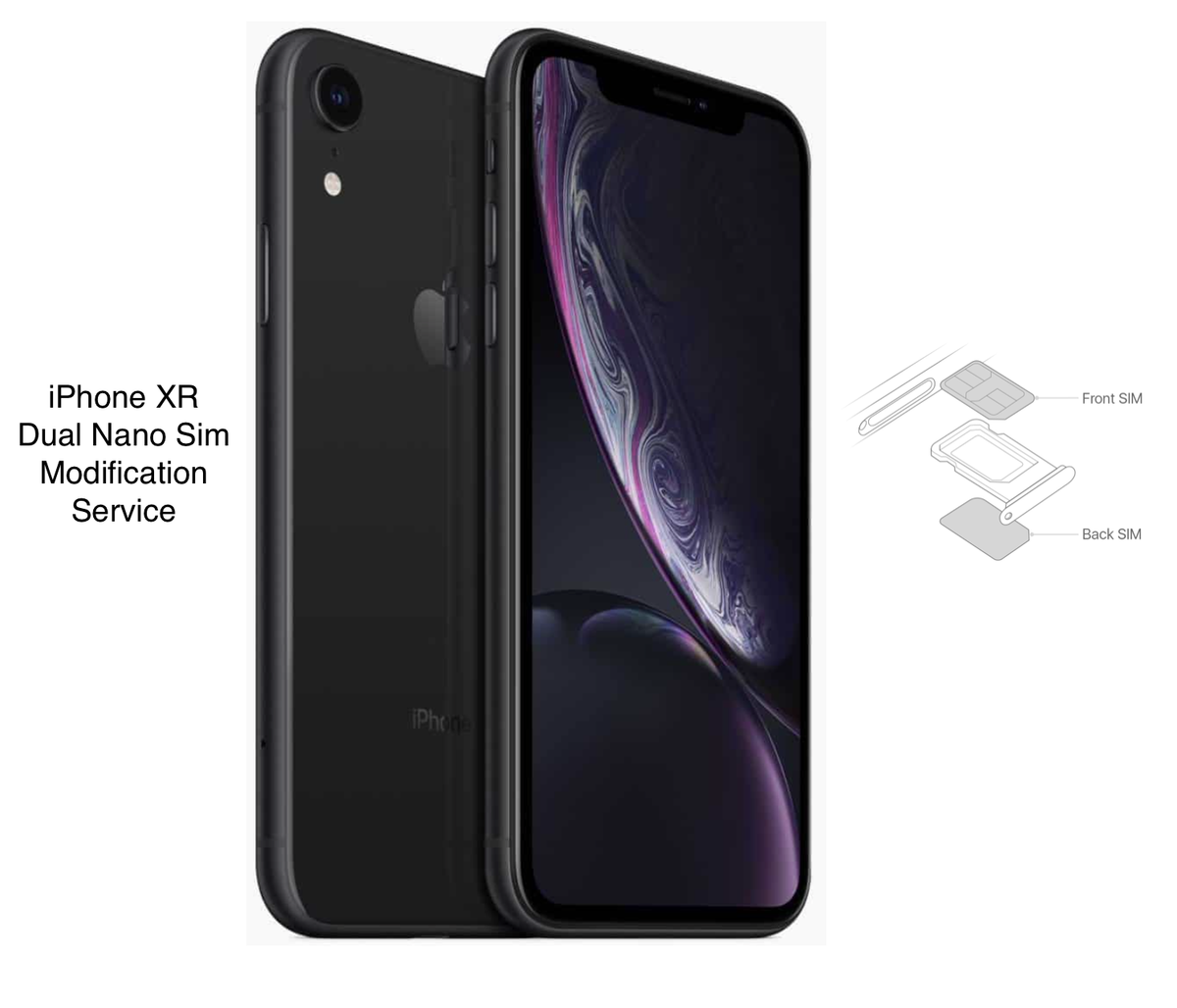 Apple iPhone XR Physical Dual Sim Modification A1984 A2108 Apple iPhone XR Physical Dual Sim Modification A1984 A2108