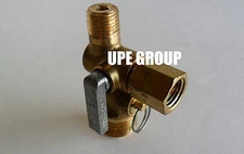 New Air compressor tank manifold w/ built in ball valve and safety valve