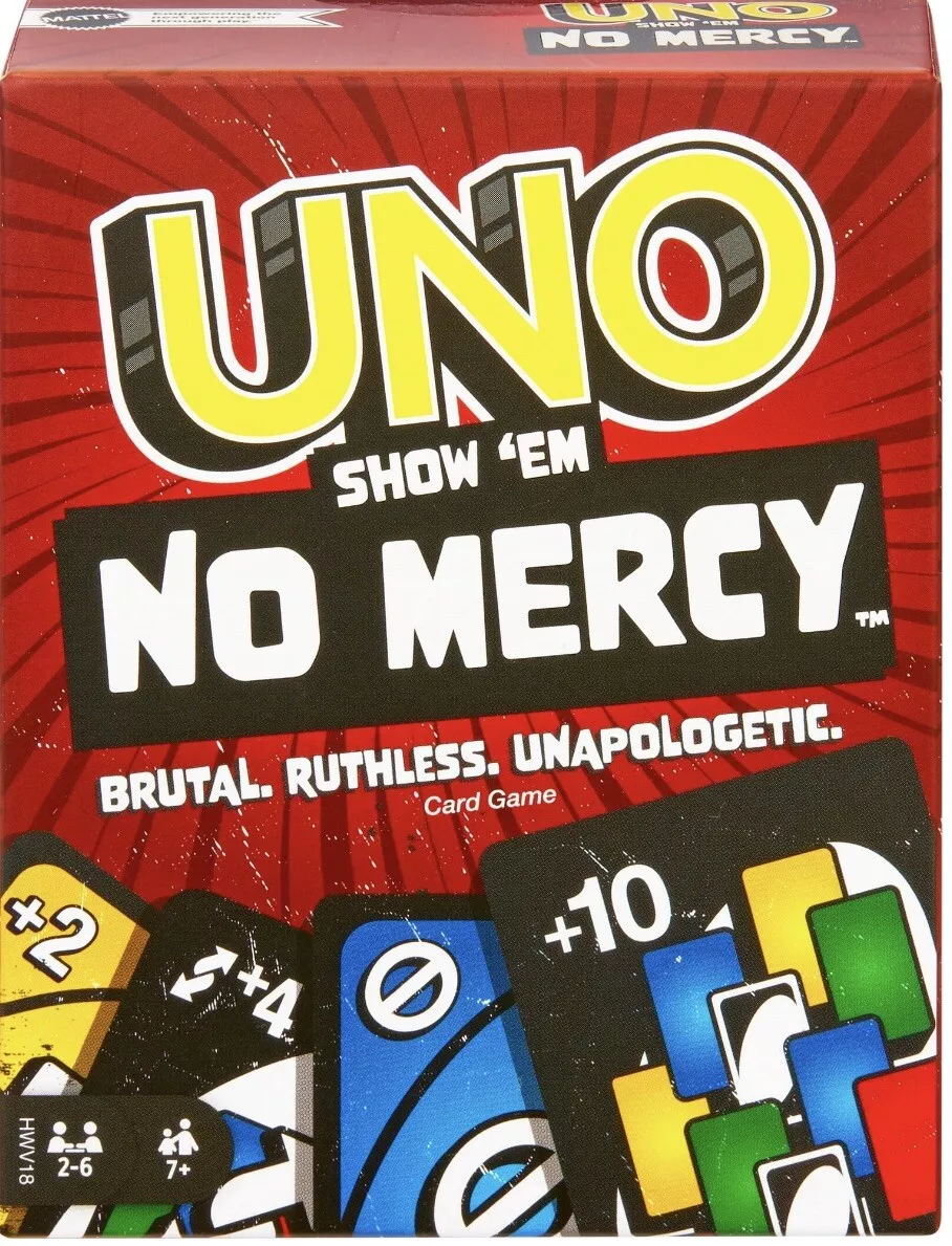 UNO Show Em NO MERCY Card Game New Sold Out TikTok 2023 IN HAND SEALED  194735220809