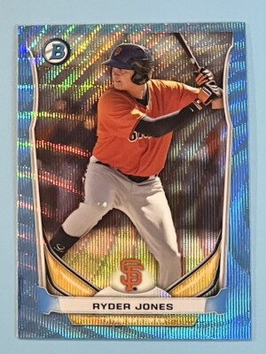 2014 Bowman Chrome Ryder Jones Blue Wave Refractor #BCP53 San Francisco Giants