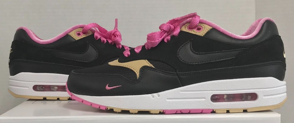 NIKE AIR MAX 1 ID BY YOU KID ROBOT INSPO BLACK PINK TAN SZ 7.5 FJ8893-900 (#54