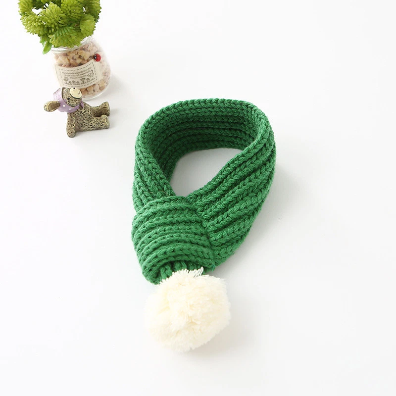 Algodón Lana Perro Bufanda Gatito Corbatas Cálido Bobble Mascota Collares Liquidación Venta Foto 4 de 4