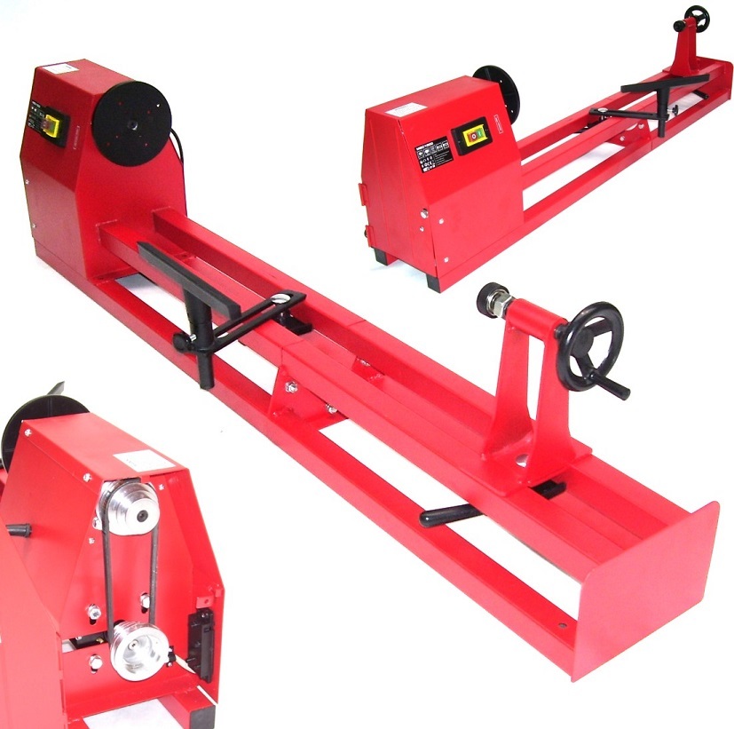 Tornio Per Legno 400W Professionale - Interasse 1 Metro, 4 Velocità, Con 6 Scalpelli Inclusi - Foto 12