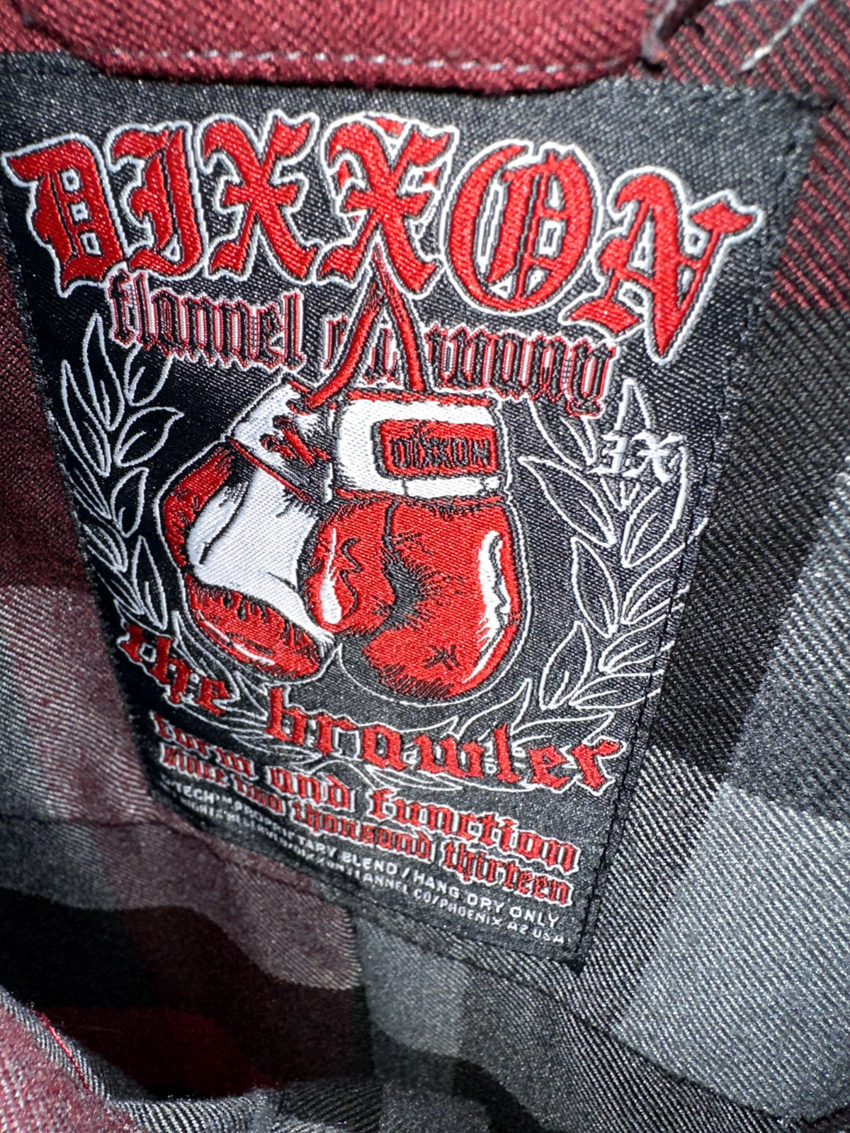 Dixxon "The Brawler" Flannel Shirt 3x Red/Black/Gray Long Sleeve