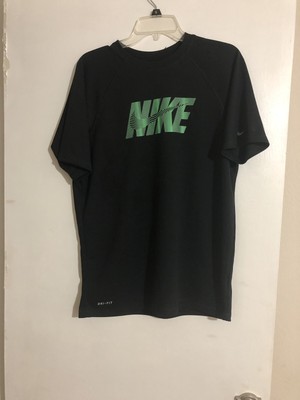black green nike shirt