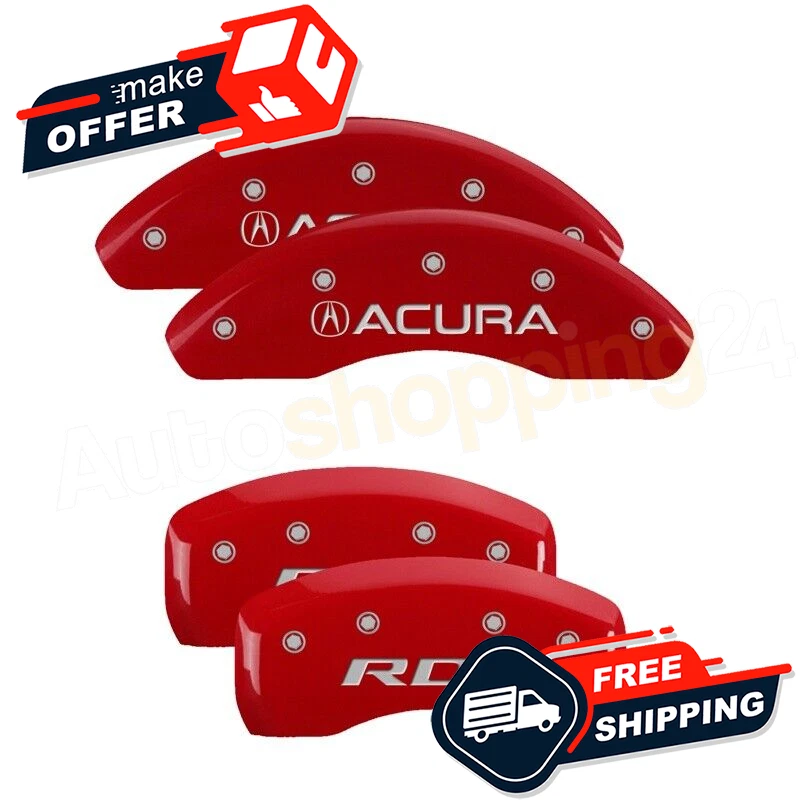 Cubiertas de pinza MGP 39024SRDXRD rojo brillante para Acura RDX 19-20 Foto 2 de 3