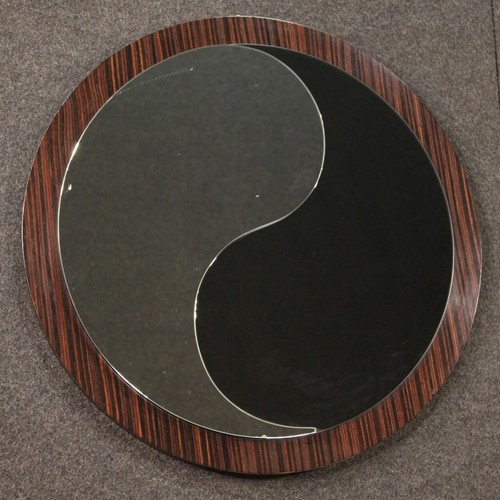 Mirror Round Mirror Furniture Frame Of Design Xx Century Wooden Modern - Picture 5 of 11