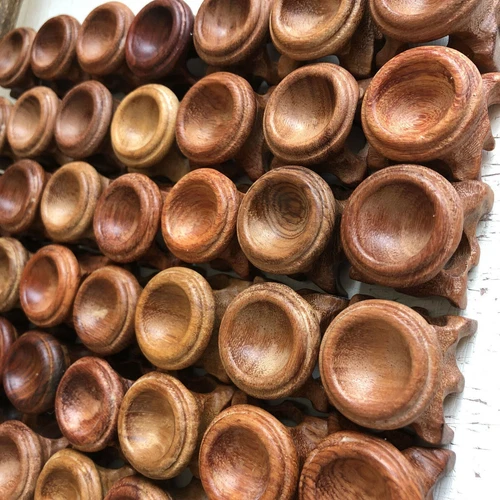 Base supporto legno resina 50 pezzi per sfera cristallo base decorazione casa ingrosso - Foto 4 di 7