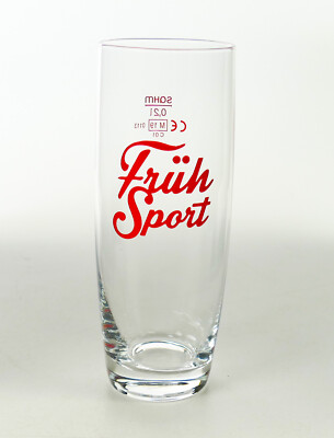 Frühsport lemony barrel shower by Früh Kölsch design beer glass 0.2l glasses 3221