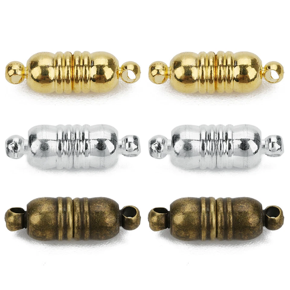 5pcs/lot 18x6mm Copper Strong Magnetic Clasps Necklace Bracelet Jewelry Findings - image 3 of 4