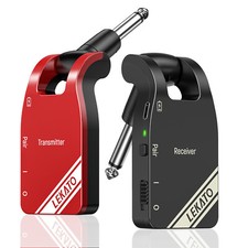 LEKATO 2.4GHz 280  Rotatable Wireless Guitar Transmitter Receiver System 100FT