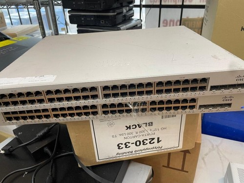 Cisco Meraki MS220-48FP-HW 48-Port Cloud Managed PoE Gigabit Switch Unclaimed B - 第 1/3 張圖片