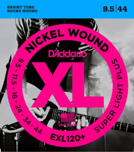 10 Sets D'Addario EXL120+ -3D Super Light Plus Electric Guitar Strings Pack 9.5