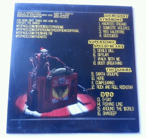 v/a HOUSE OF HORROR Werewolf Syndrome, Supersonic Speedfreaks, The Whirl, B T S - Foto 2 di 2