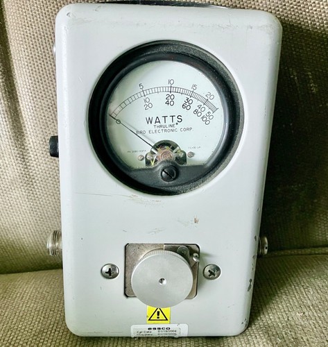 Bird 43 Thruline Wattmeter Watt Element Slug Reading Meter