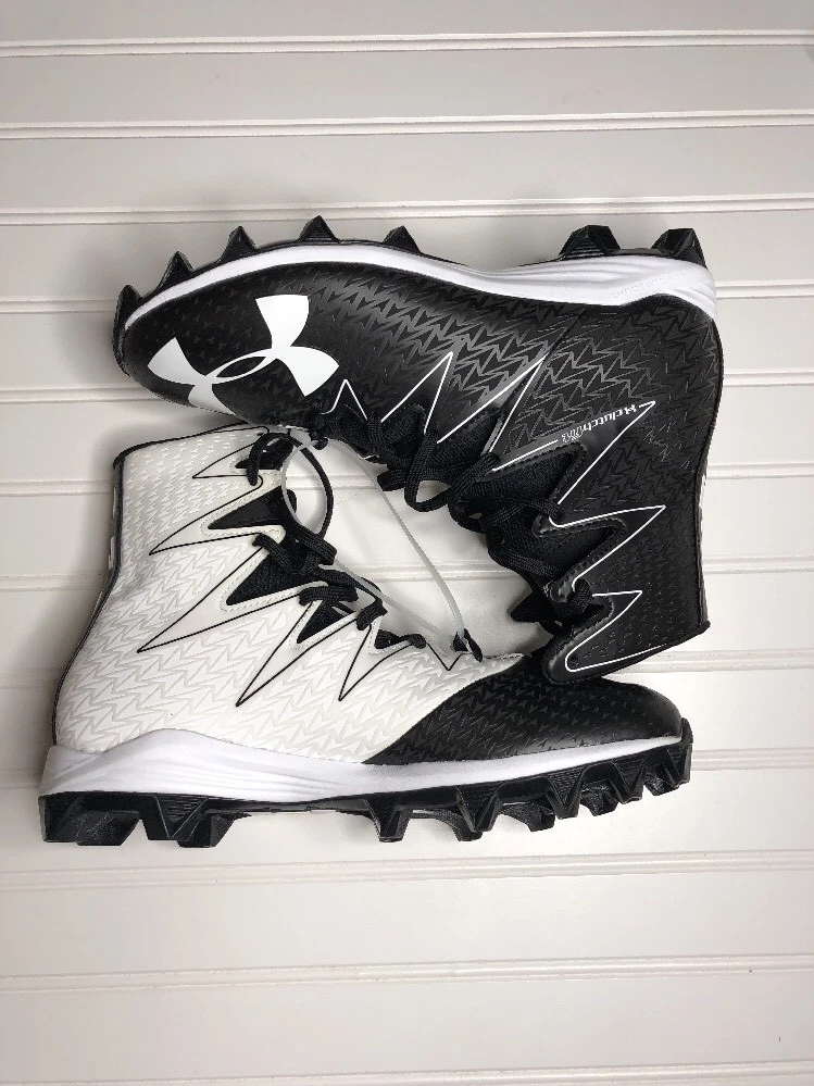 NEW Under Armour Mens UA Highlight RM Football Cleats Shoes 1269695 001 Black 10