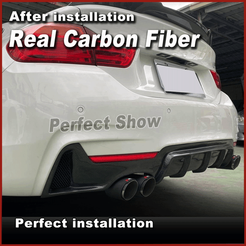 Carbon Heckdiffusor Diffusor hinten Stoßstangen für BMW 4er F32 F33 F36 M-Paket - Picture 5 of 12