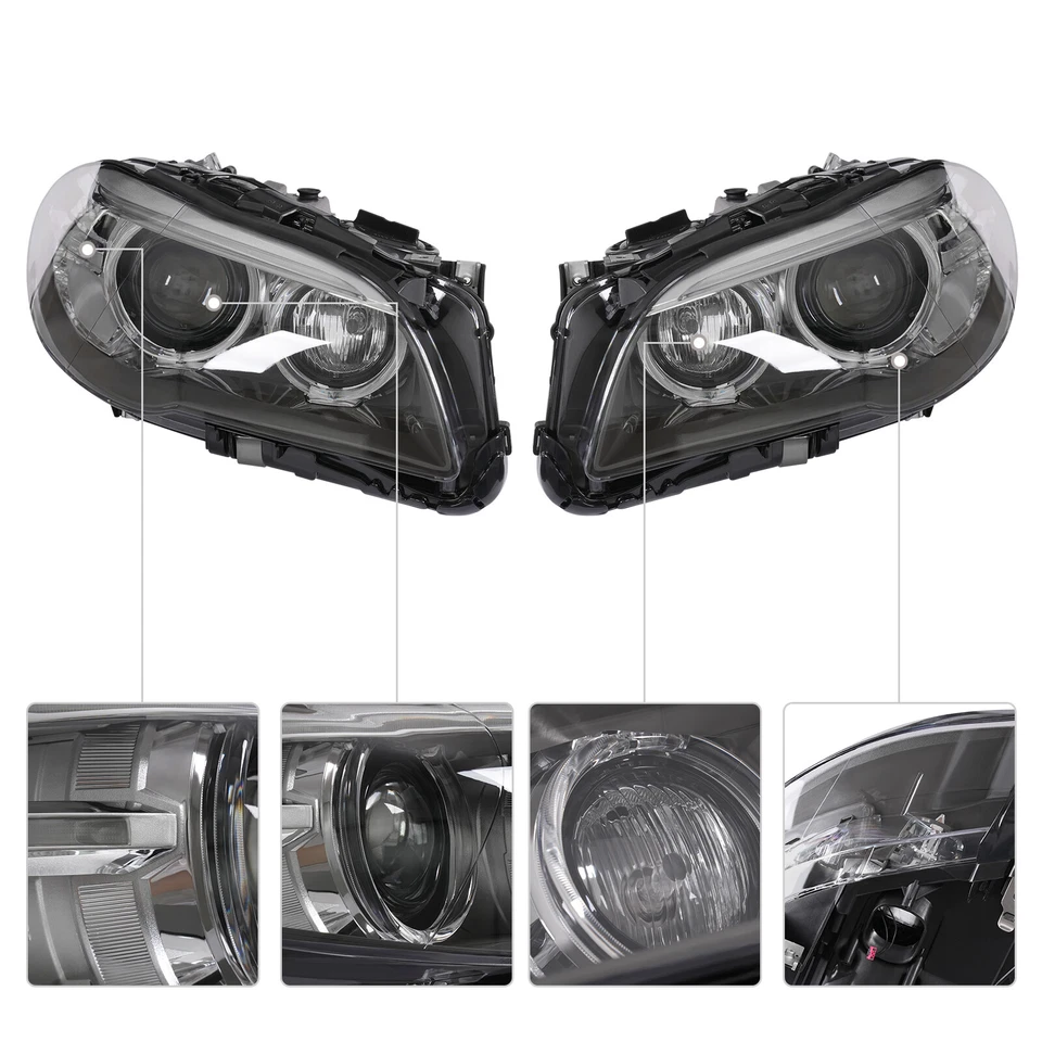 For 2014-2017 BMW 5 Series F10 F18 Adaptive Xenon/HID Headlights w/AFS Headlamps Foto 4 de 4